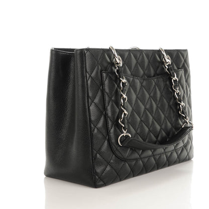 Chanel Caviar Quilted Grand Shopping Tote GST Black 3 of 7