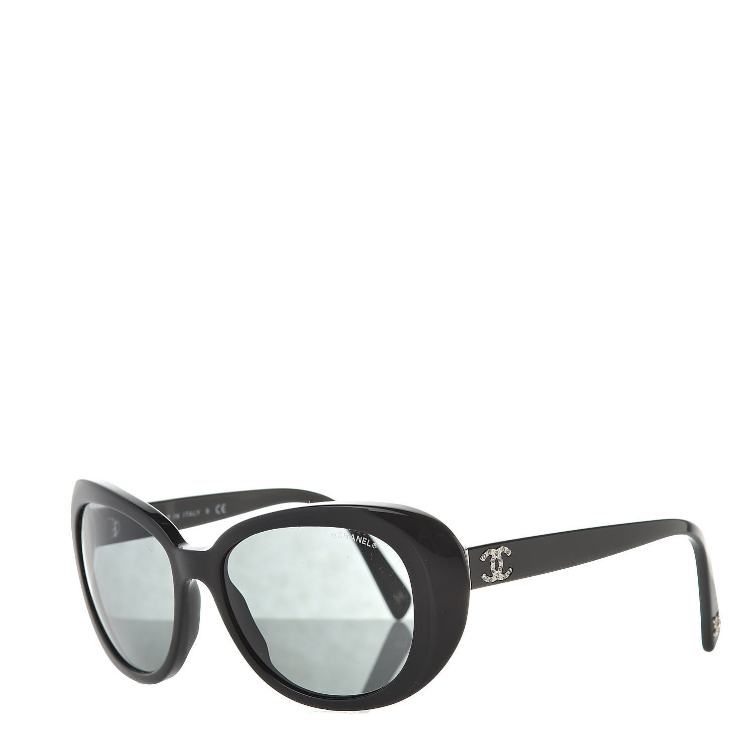 Chanel Crystal CC Sunglasses 5151-B Black 1 of 8