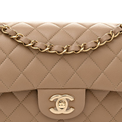 Chanel Caviar Quilted Small Double Flap Dark Beige 8 of 11