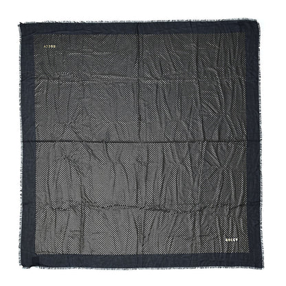 Gucci X SEGA Modal Cashmere GUCCY Stars Print Shawl Black Gold 1 of 4