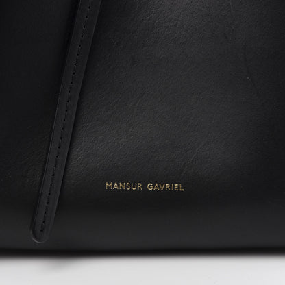 Mansur Gavriel Vegetable Tanned Calfskin Mini Bucket Bag Black Flamma 11 of 11