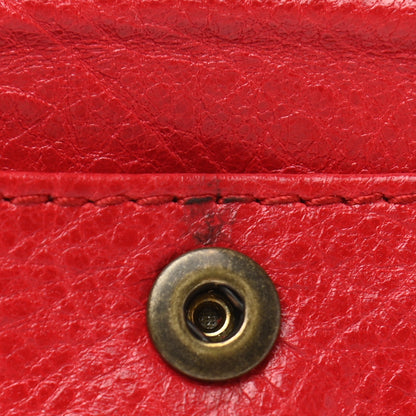 Balenciaga Agneau Classic Hardware Envelope Clutch Rouge Cardinal 11 of 11