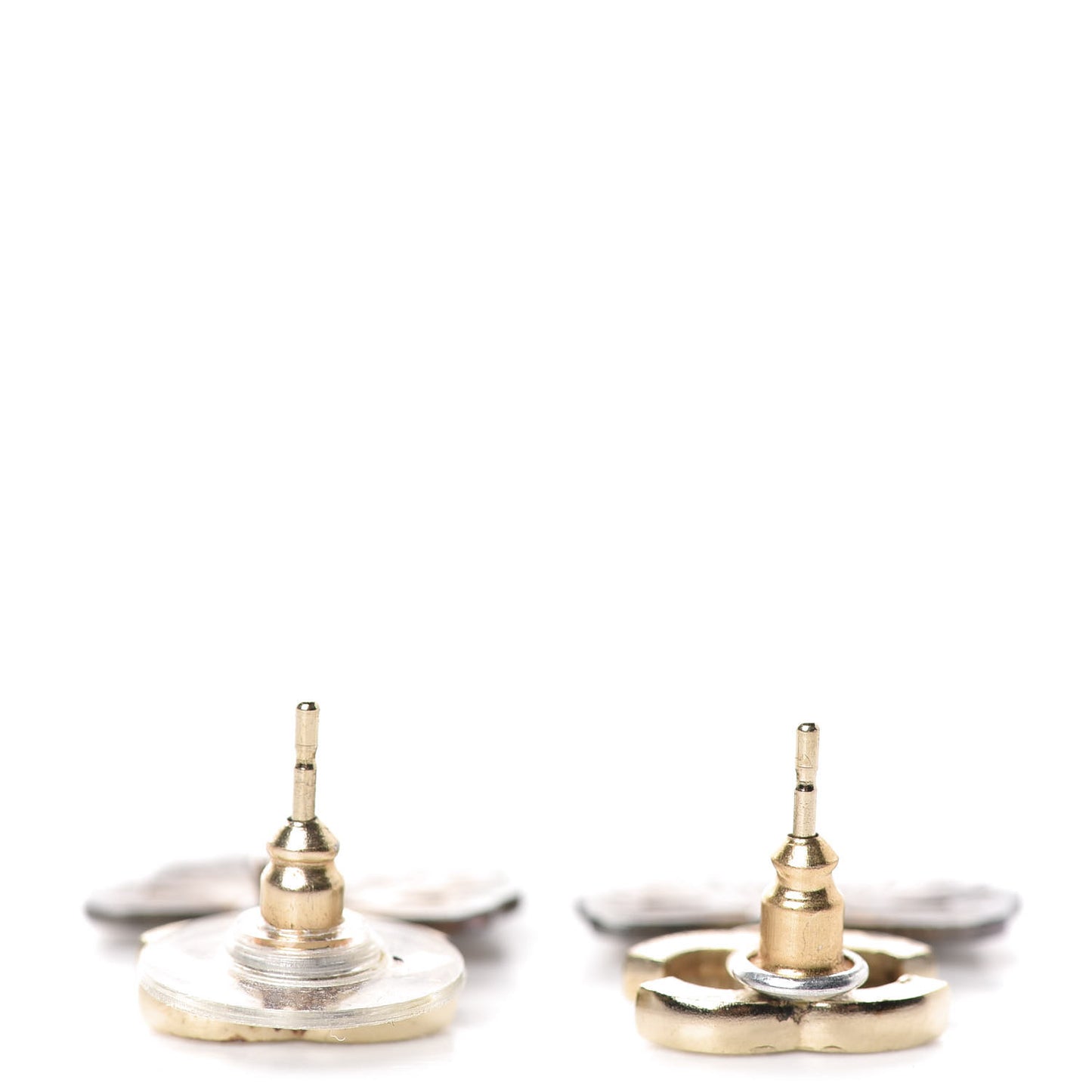 Crystal CC Butterfly Earrings Gold