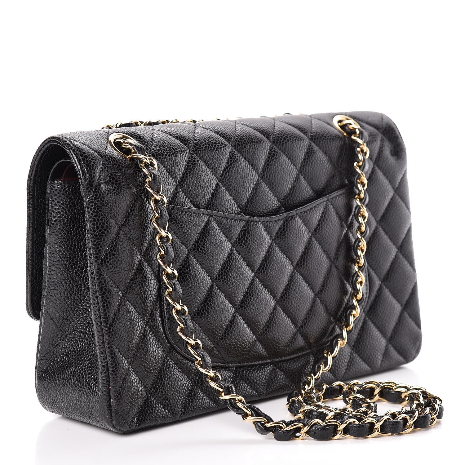 Chanel Caviar Quilted Medium Double Flap Black 3 of 12