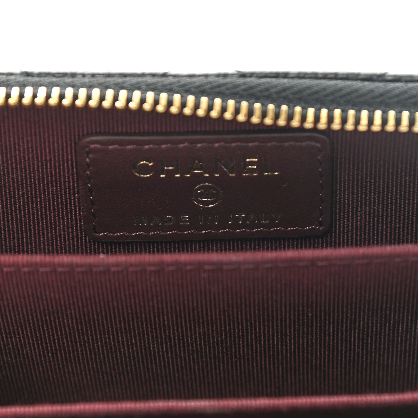 Caviar Quilted Zip Coin Purse Black