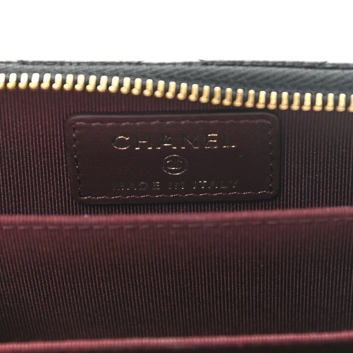 Chanel Caviar Quilted Zip Coin Purse Black 6 of 10