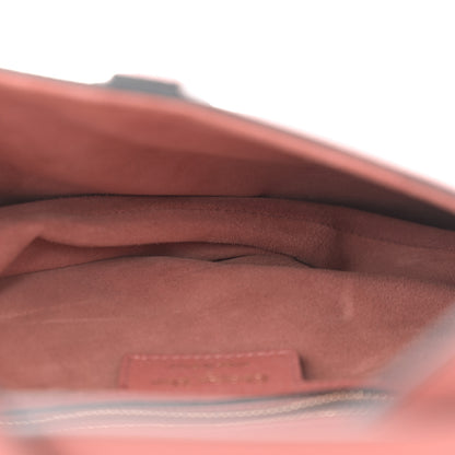 Christian Dior Grained Calfskin Saddle Bag With Strap Rust 5 of 10