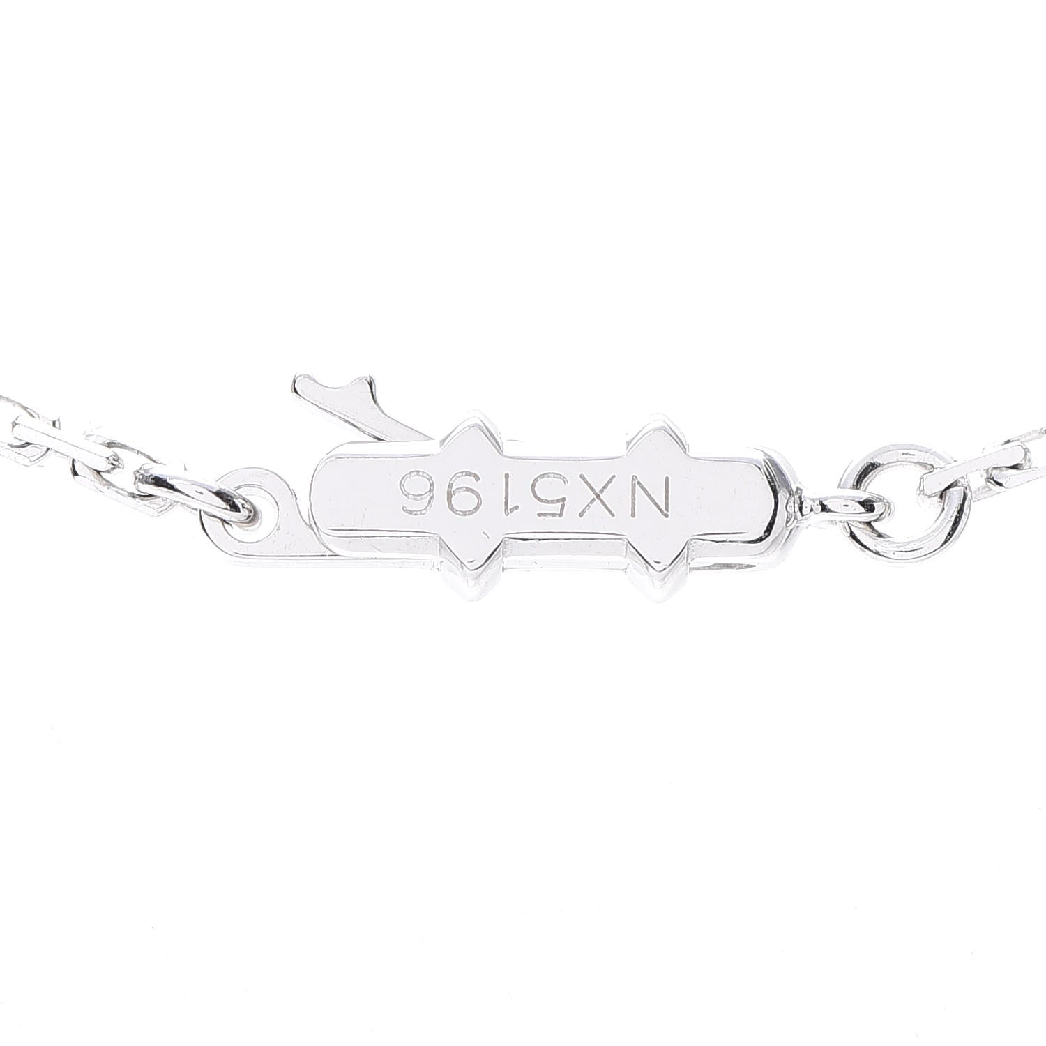 Cartier 18K White Gold Diamond LOVE Drop Necklace 4 of 6