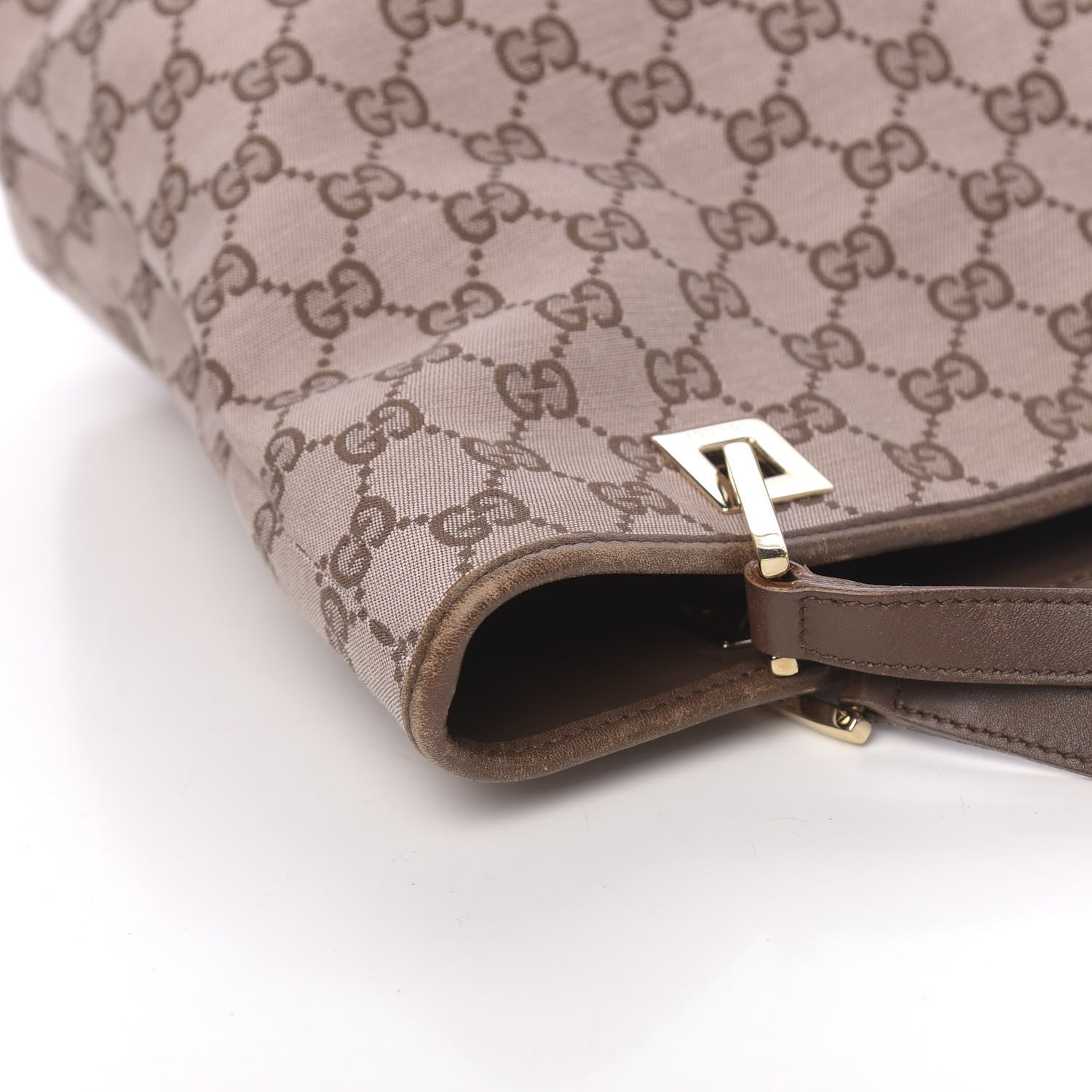 Gucci Monogram Small Bucket Tote Brown 10 of 13