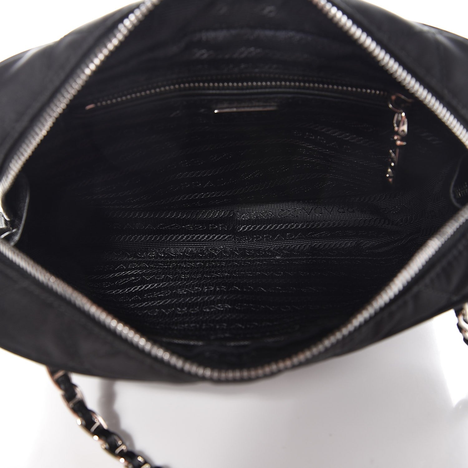 Prada Nylon Tessuto Impuntu Quilted Bandoliera Crossbody Bag Black 5 of 7