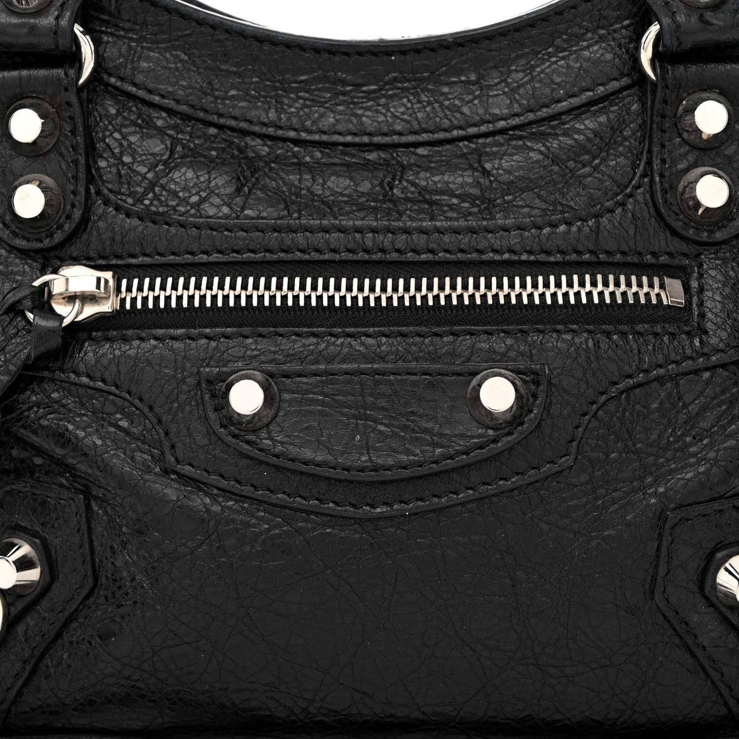 Balenciaga Agneau Classic Silver Hardware Mini City Black 8 of 11