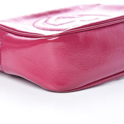 Gucci Soft Patent Small Soho Disco Bag Bright Bougainvillea 5 of 15