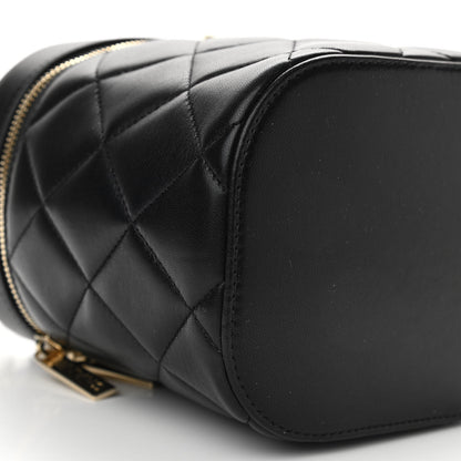 Chanel Lambskin Quilted Trendy Vanity Case Black 8 of 10