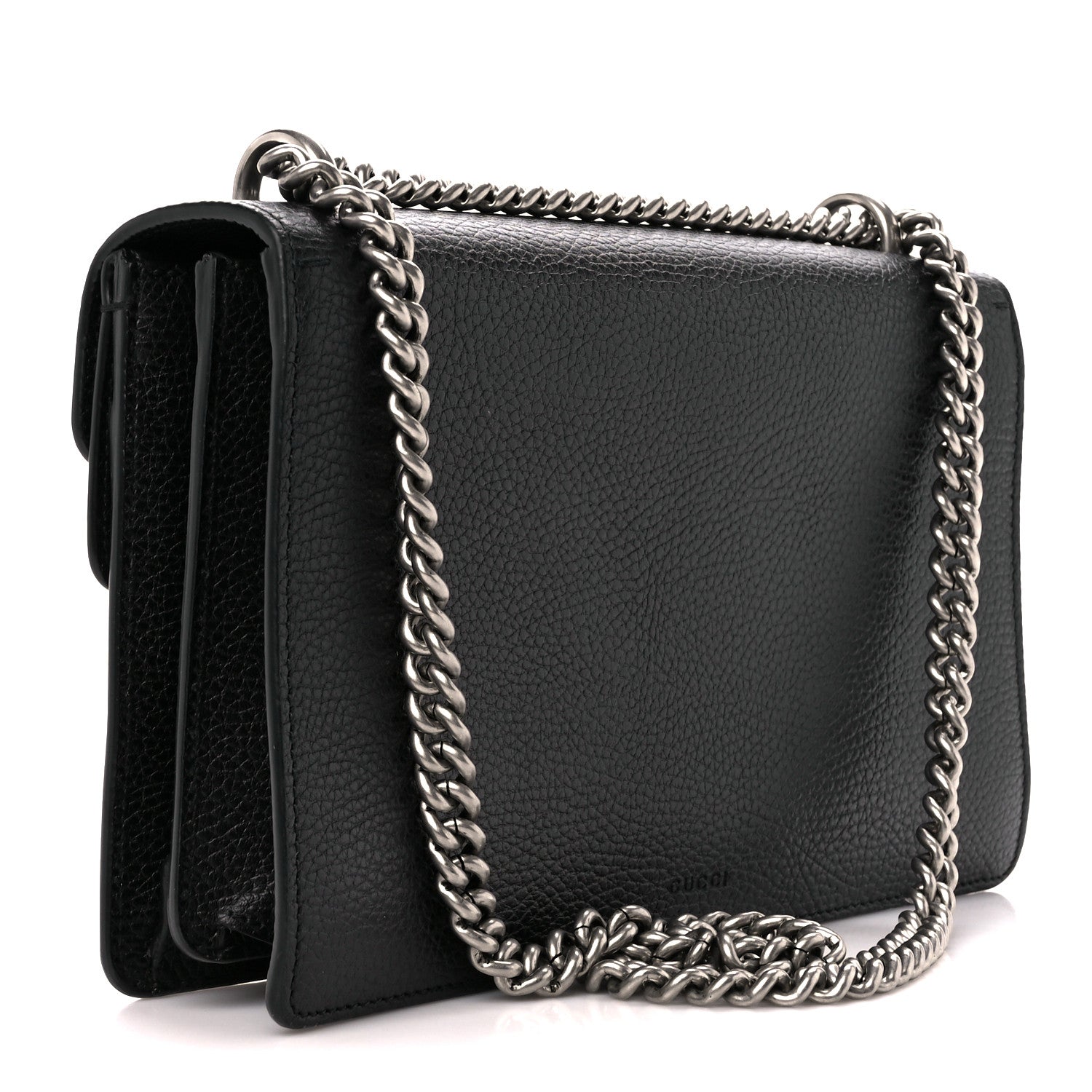 Gucci Pebbled Calfskin Small Dionysus Shoulder Bag Black 3 of 12
