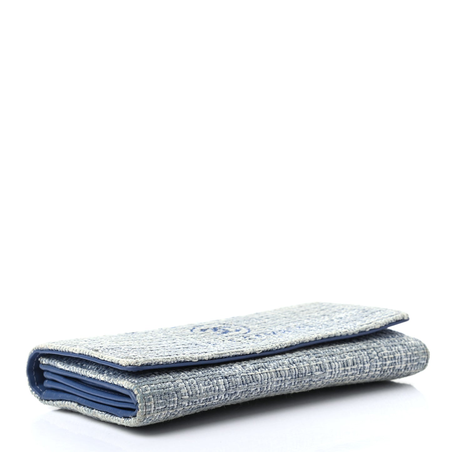Canvas Deauville Flap Wallet Blue