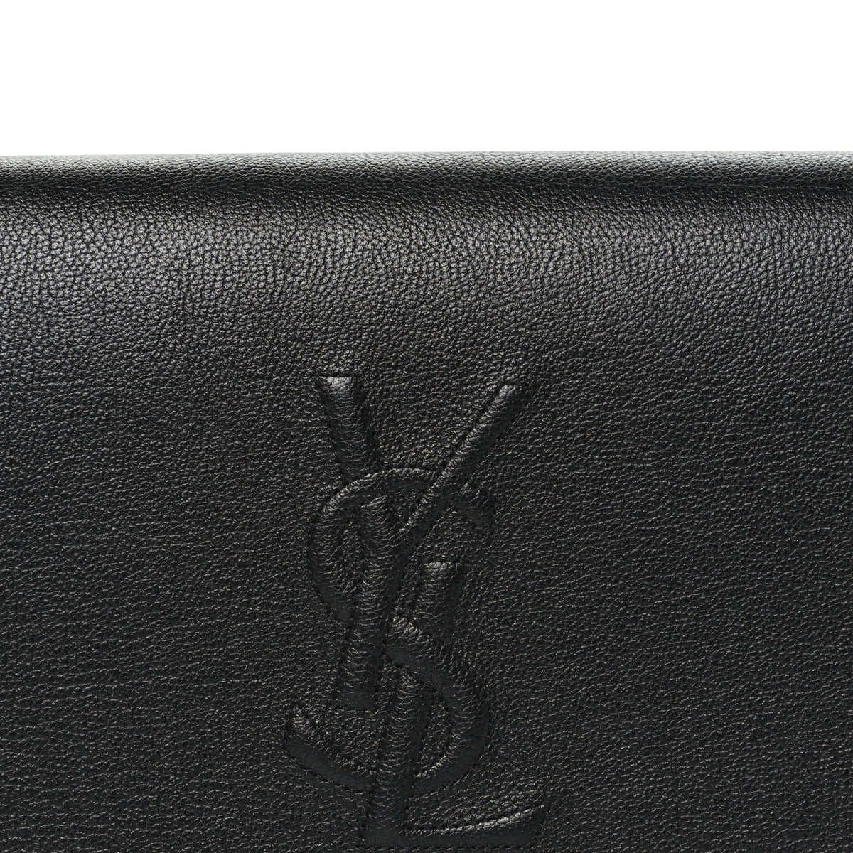 Calfskin Monogram Belle de Jour Chain Clutch Black