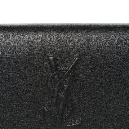Saint Laurent Calfskin Monogram Belle de Jour Chain Clutch Black 7 of 7