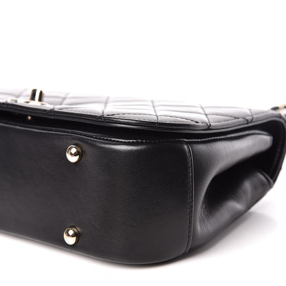 Chanel Lambskin Small Carry Chic Flap Black 6 of 13