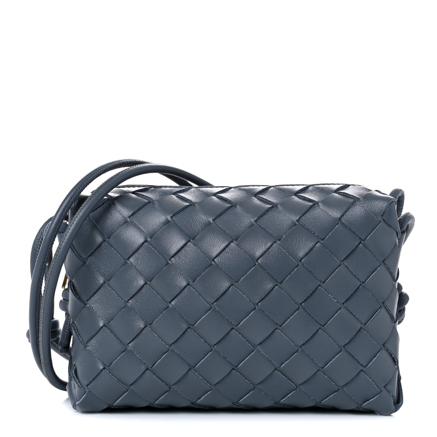 Nappa Intrecciato Mini Loop Camera Bag Thunder