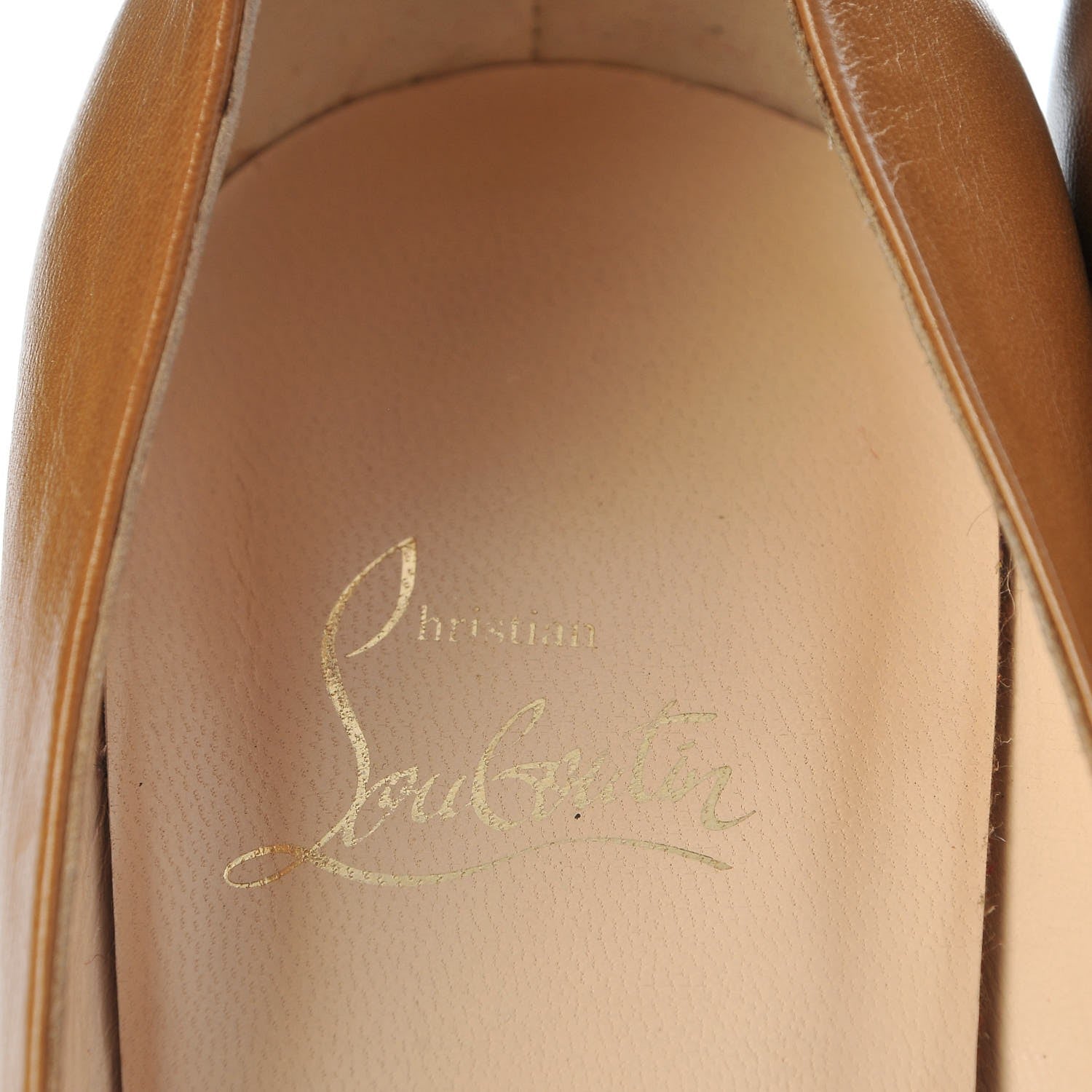 Christian Louboutin Kid Feticha 120 Pumps 40 Camel 13 of 13