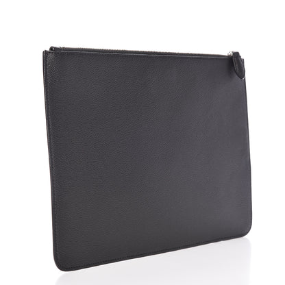Givenchy Coated Canvas Monkey Brother Print Large Zip Pouch Black 3 of 8