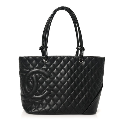 Chanel Calfskin Quilted Large Cambon Tote Black 1 of 10