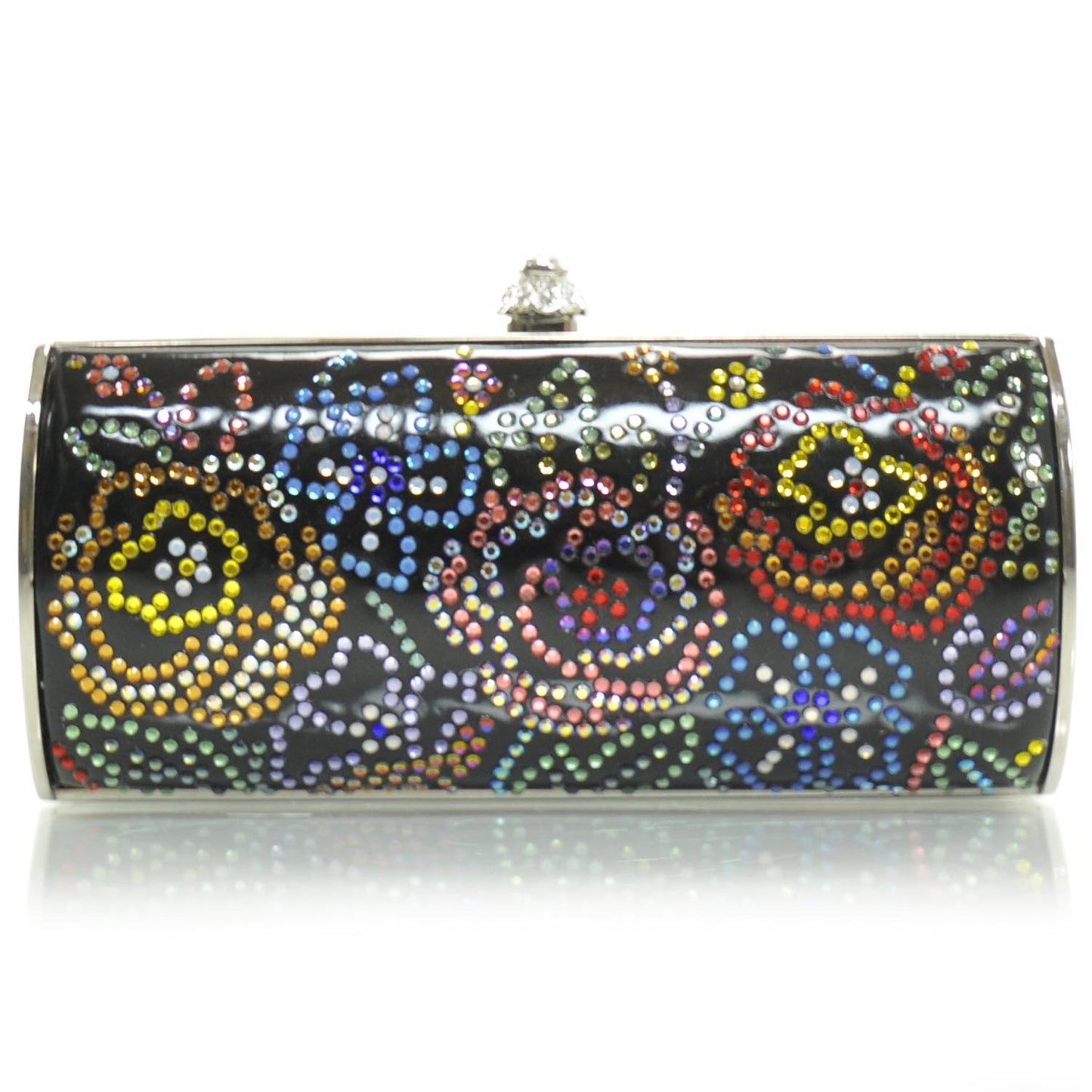 Crystal Floral Clutch Multicolor