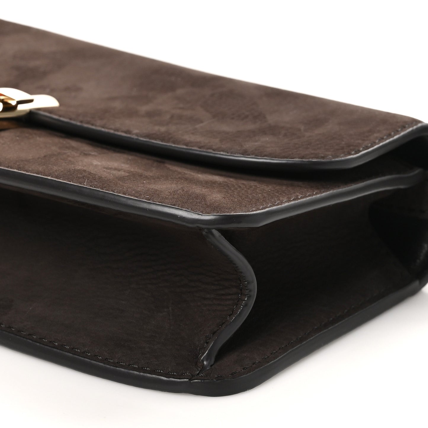 Nubuck Calfskin Sofia E/W Crossbody Wood Brown