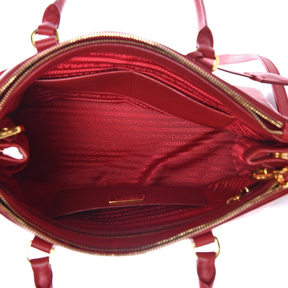 Prada Saffiano Medium Galleria Double Zip Tote Fuoco 5 of 16