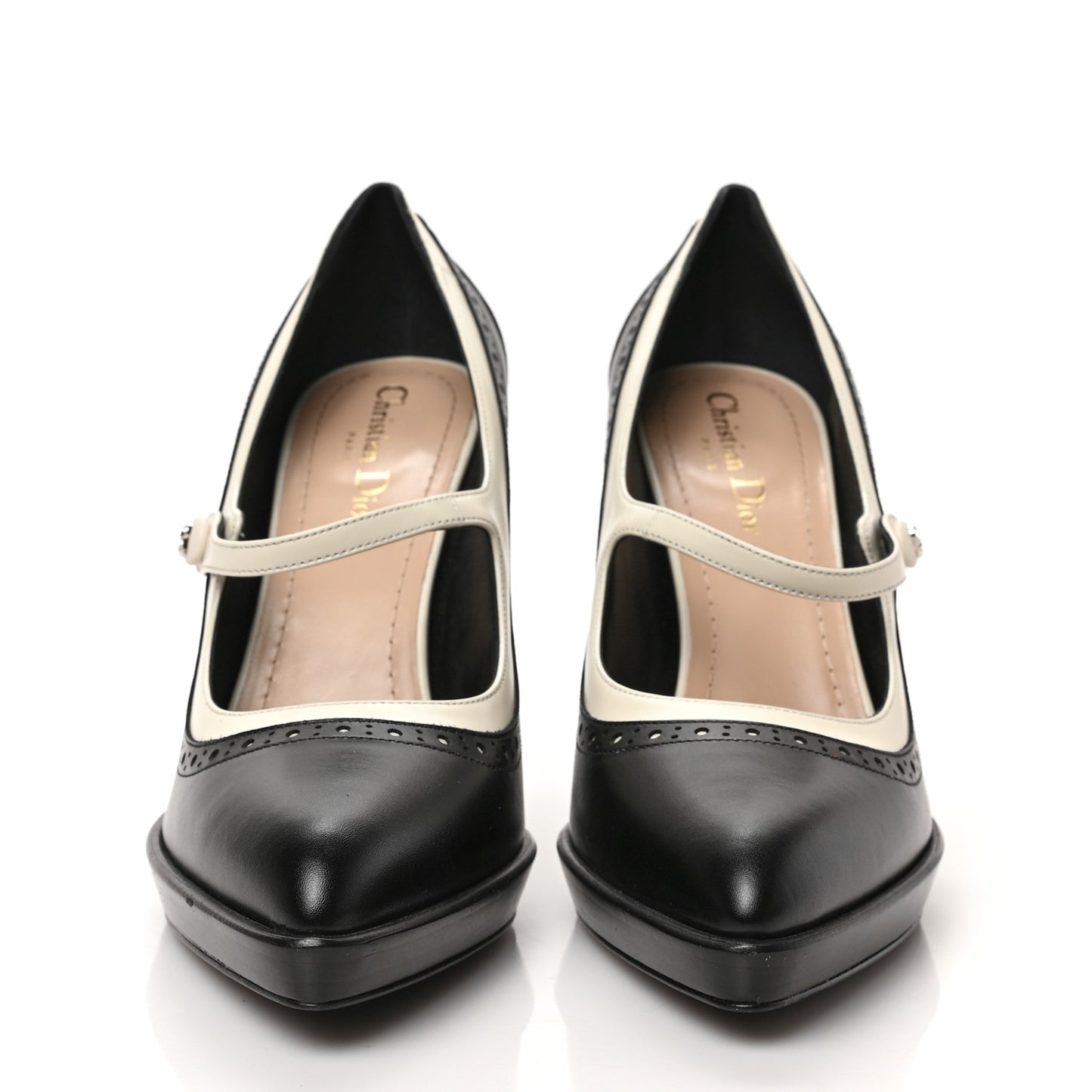 Calfskin Spectadior Pumps 39 Black