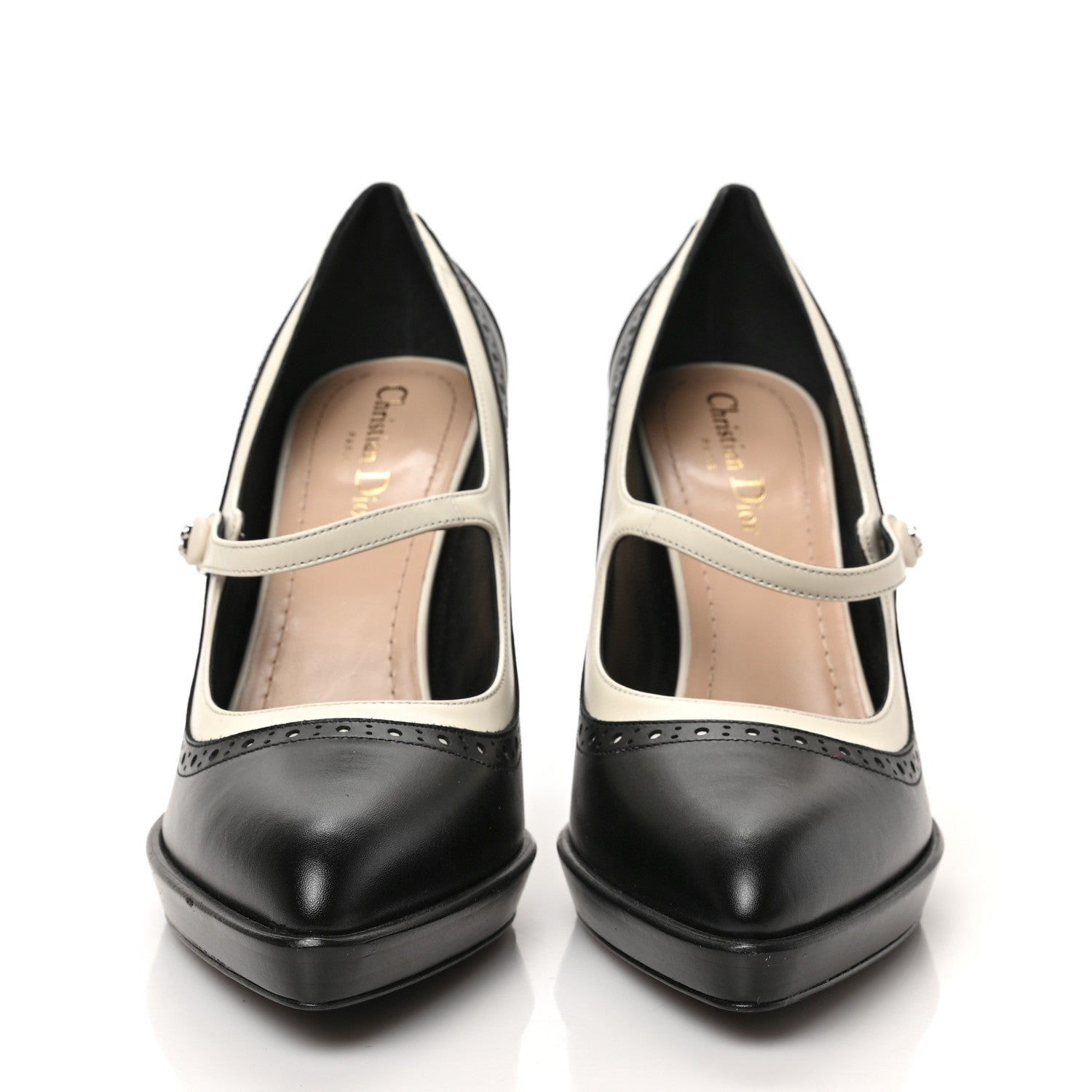 Christian Dior Calfskin Spectadior Pumps 39 Black 3 of 8