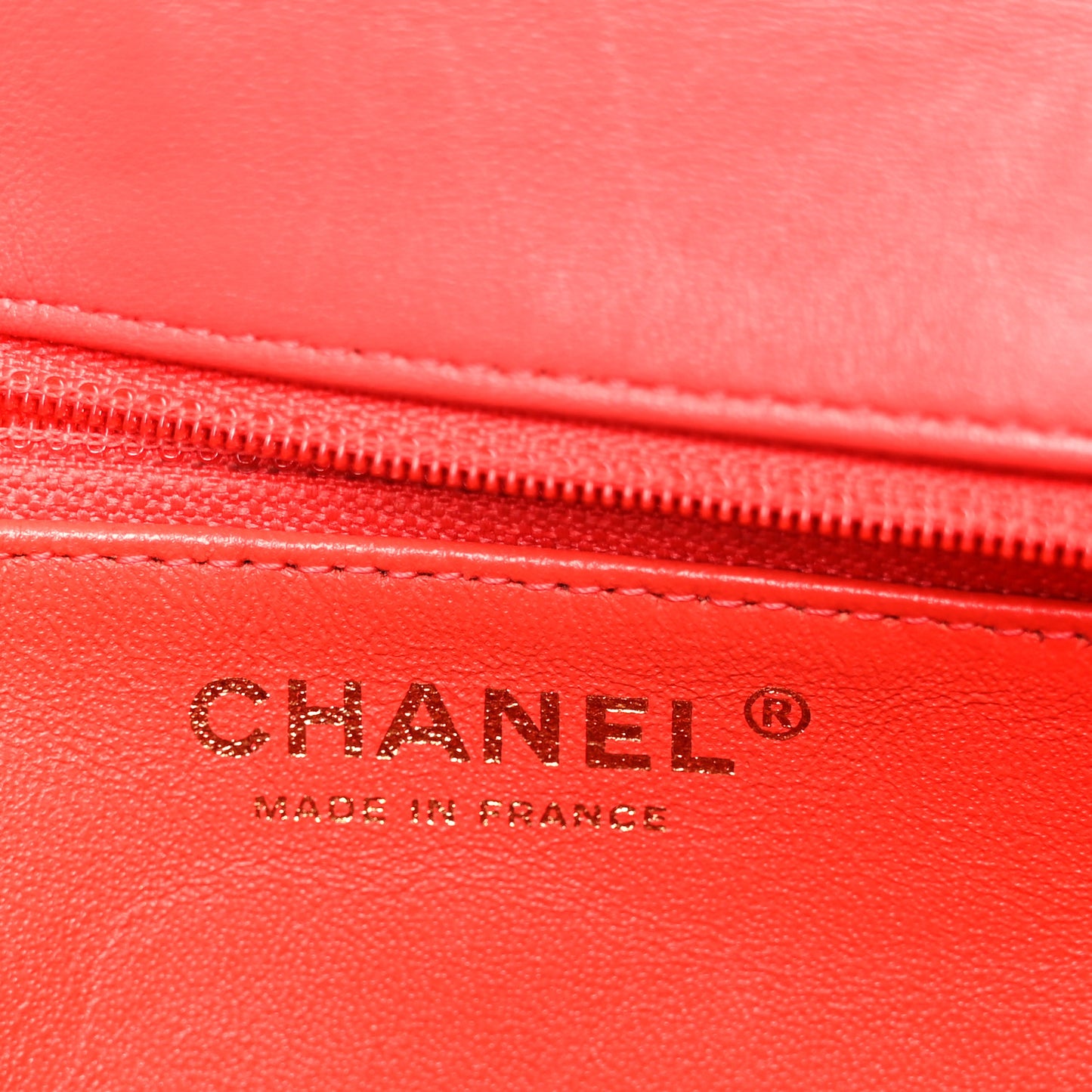 Lambskin Quilted Flap Clutch Red