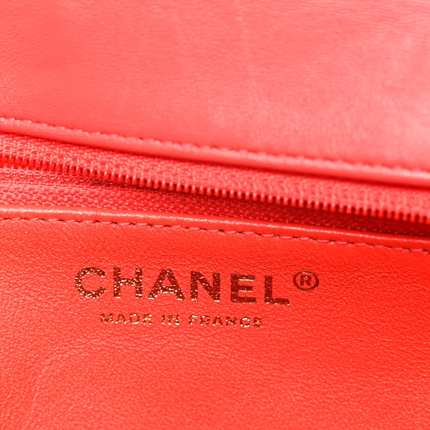 Chanel Lambskin Quilted Flap Clutch Red 6 of 10