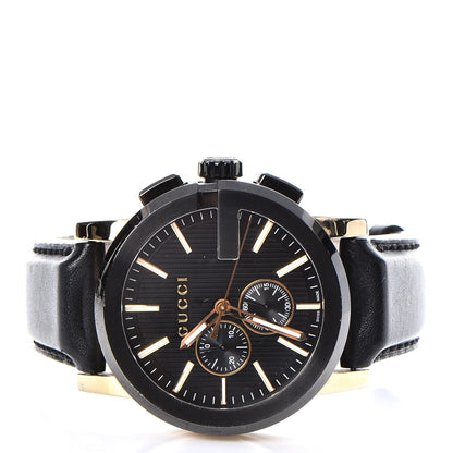 Gucci PVD Stainless Steel Calfskin 44mm G-Chrono Quartz Watch Black 3 of 12