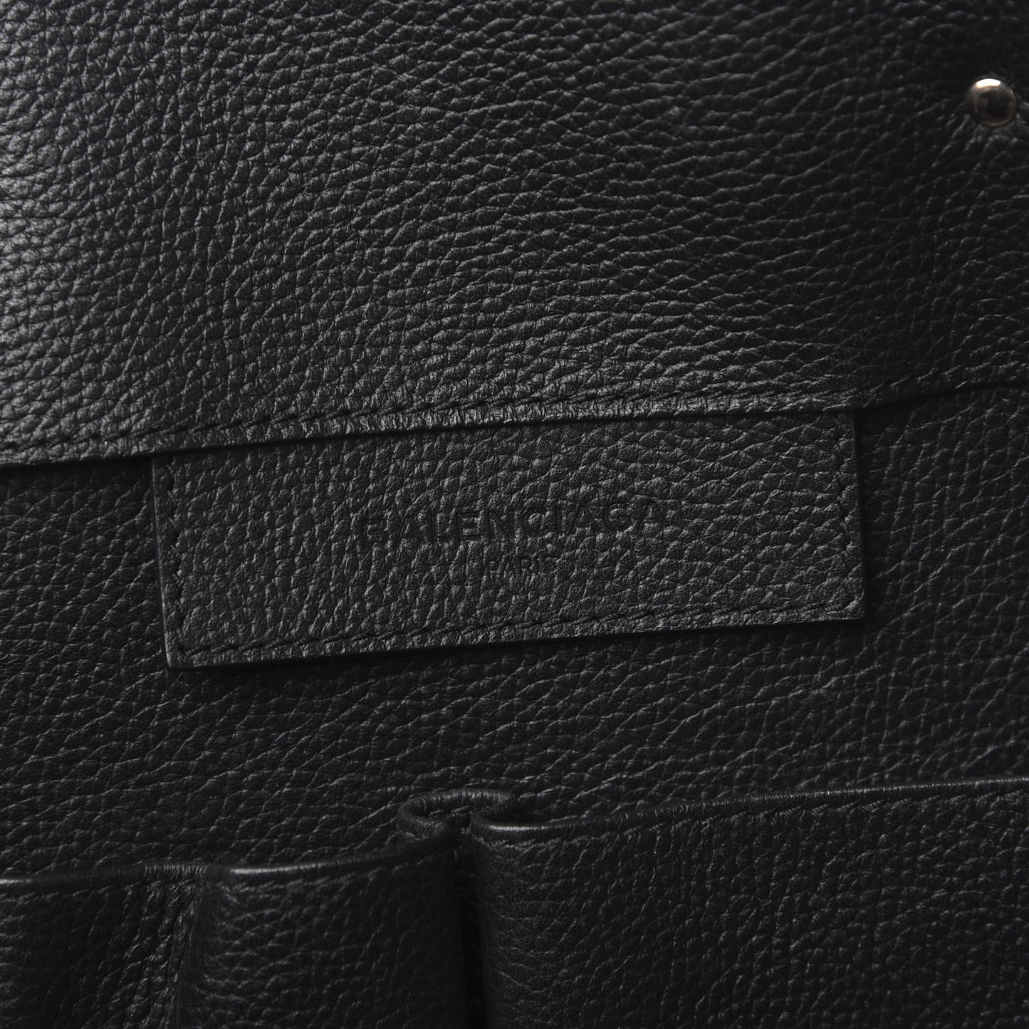 Supple Calfskin Papier A4 Zip Around Tote Black