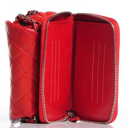 Chanel Lambskin Quilted WOC Mini Flap Red 8 of 8