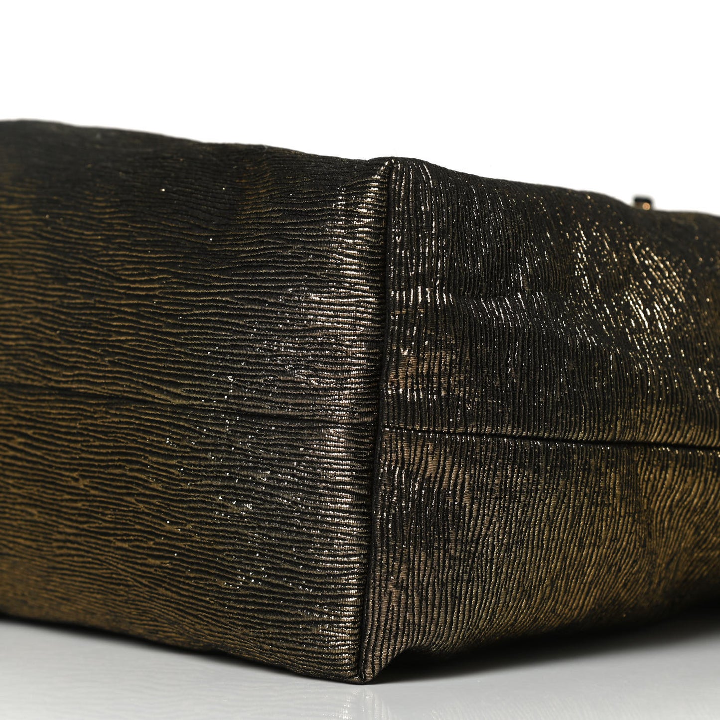 Metallic Jacquard Double Jeu Tote Gold