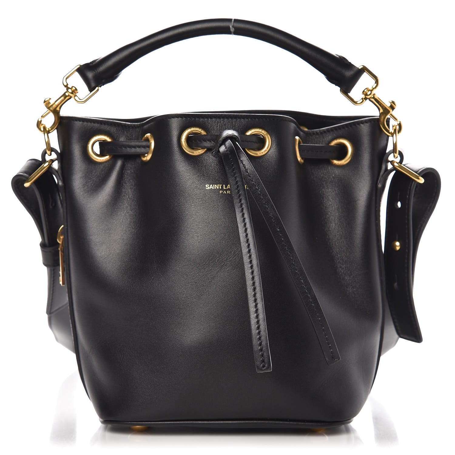 Saint Laurent Calfskin Small Emmanuelle Bucket Bag Black 1 of 8
