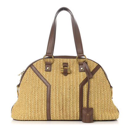 Saint Laurent Raffia Large Muse Brown 1 of 10