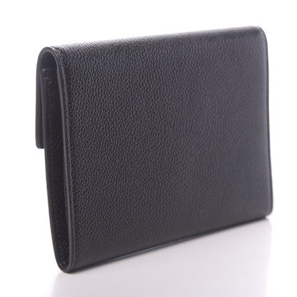 Gucci Grainy Calfskin Zumi Flap Card Case Black 3 of 8