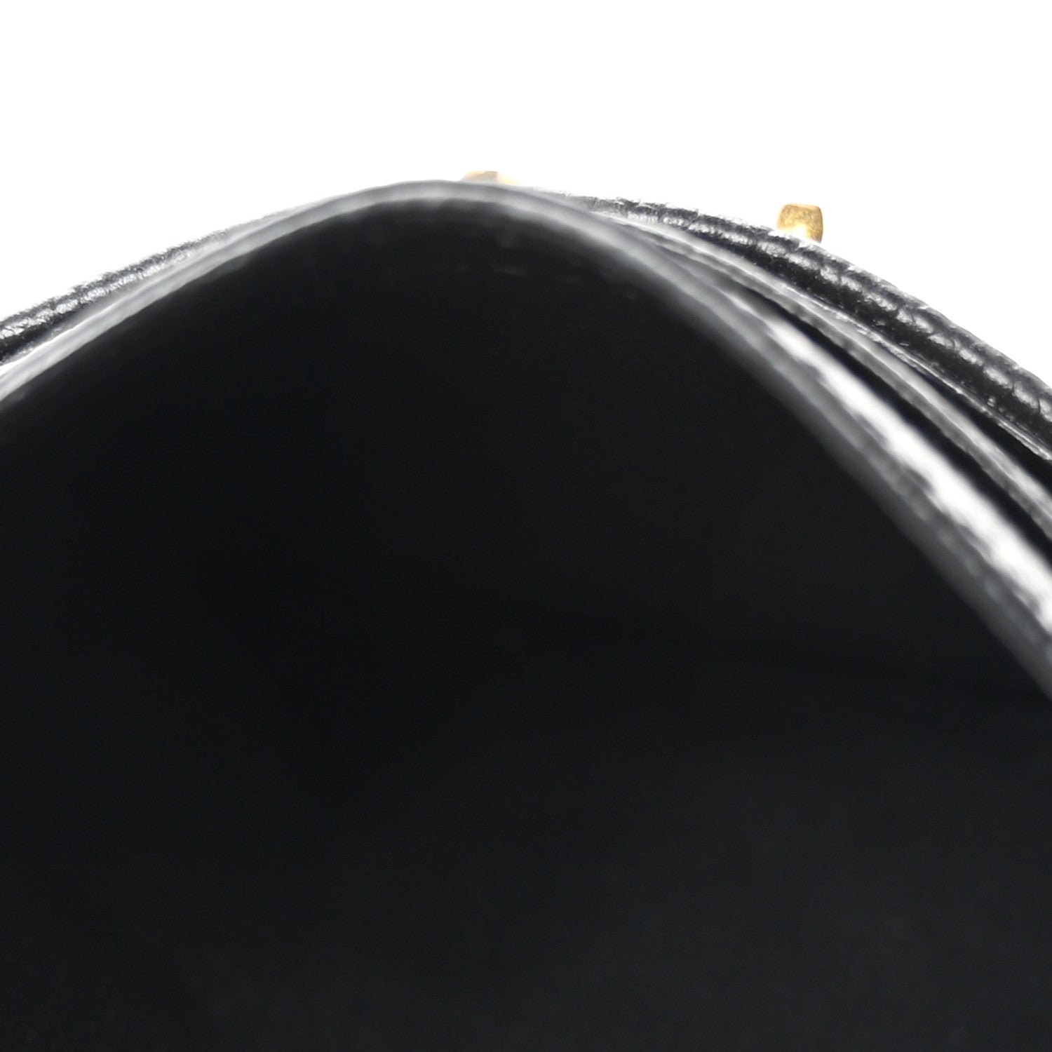Saint Laurent Grain De Poudre Matelasse Chevron Monogram Credit Card Case Black 5 of 7