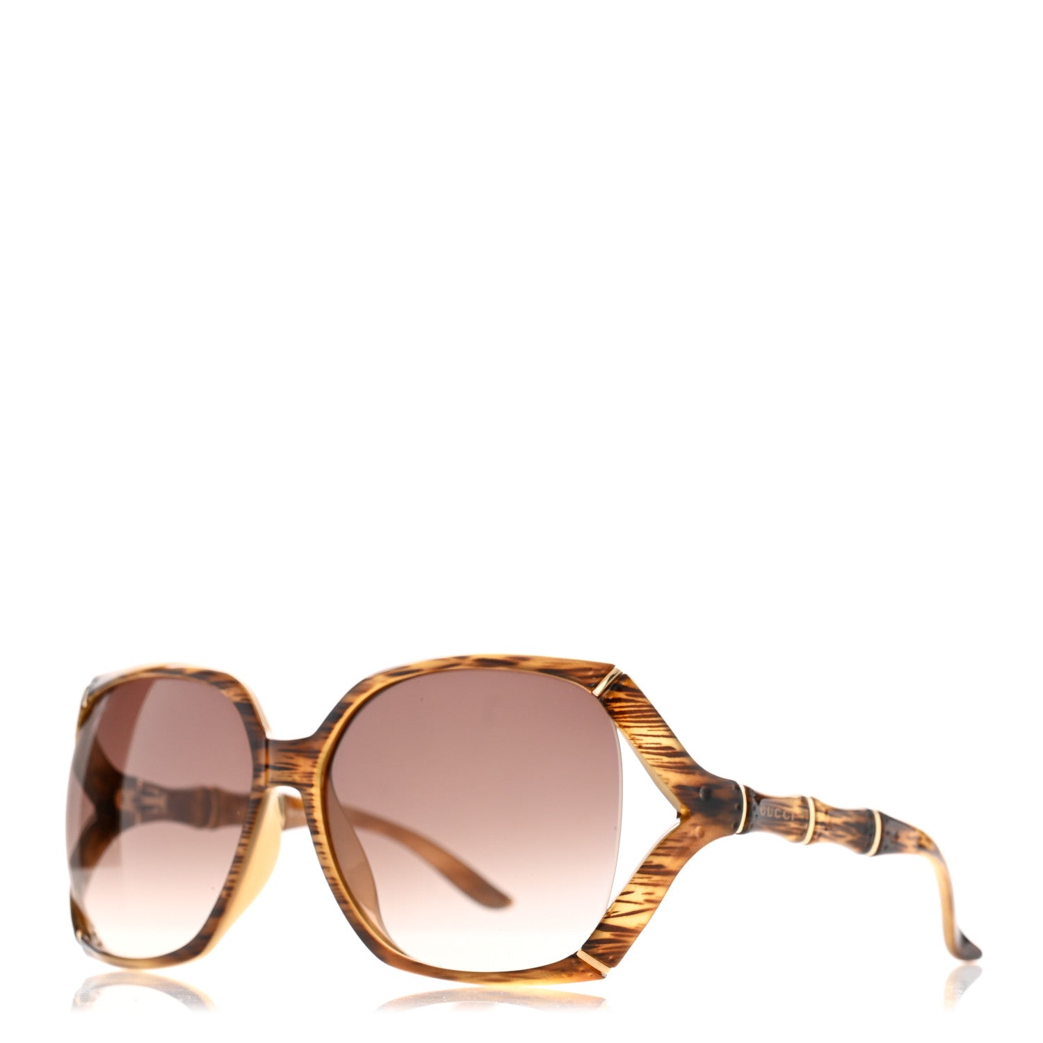 Gucci Bamboo Effect Sunglasses GG3508S Brown 1 of 8