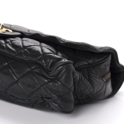 Chanel Iridescent Calfskin Quilted Maxi Shiva Flap Black 7 of 10