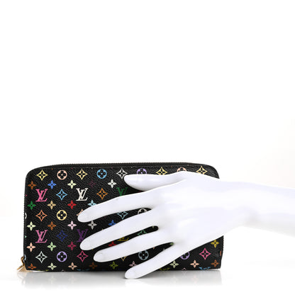 Louis Vuitton Monogram Multicolor Zippy Wallet Black Grenade 2 of 12