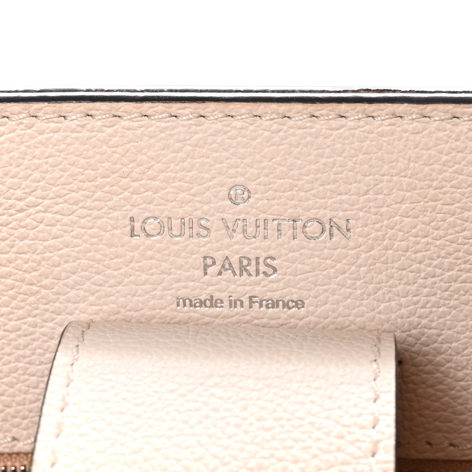 Louis Vuitton Calfskin Nano Lockme Bucket Greige 6 of 10