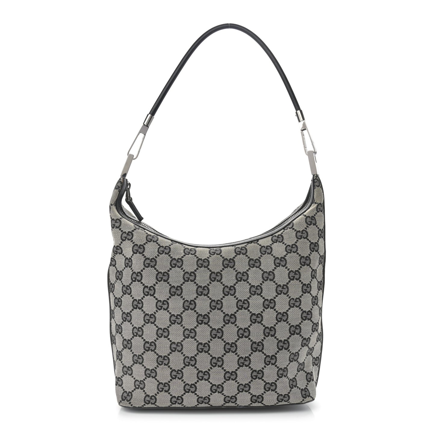 Monogram GG Small Clasp Hobo Black