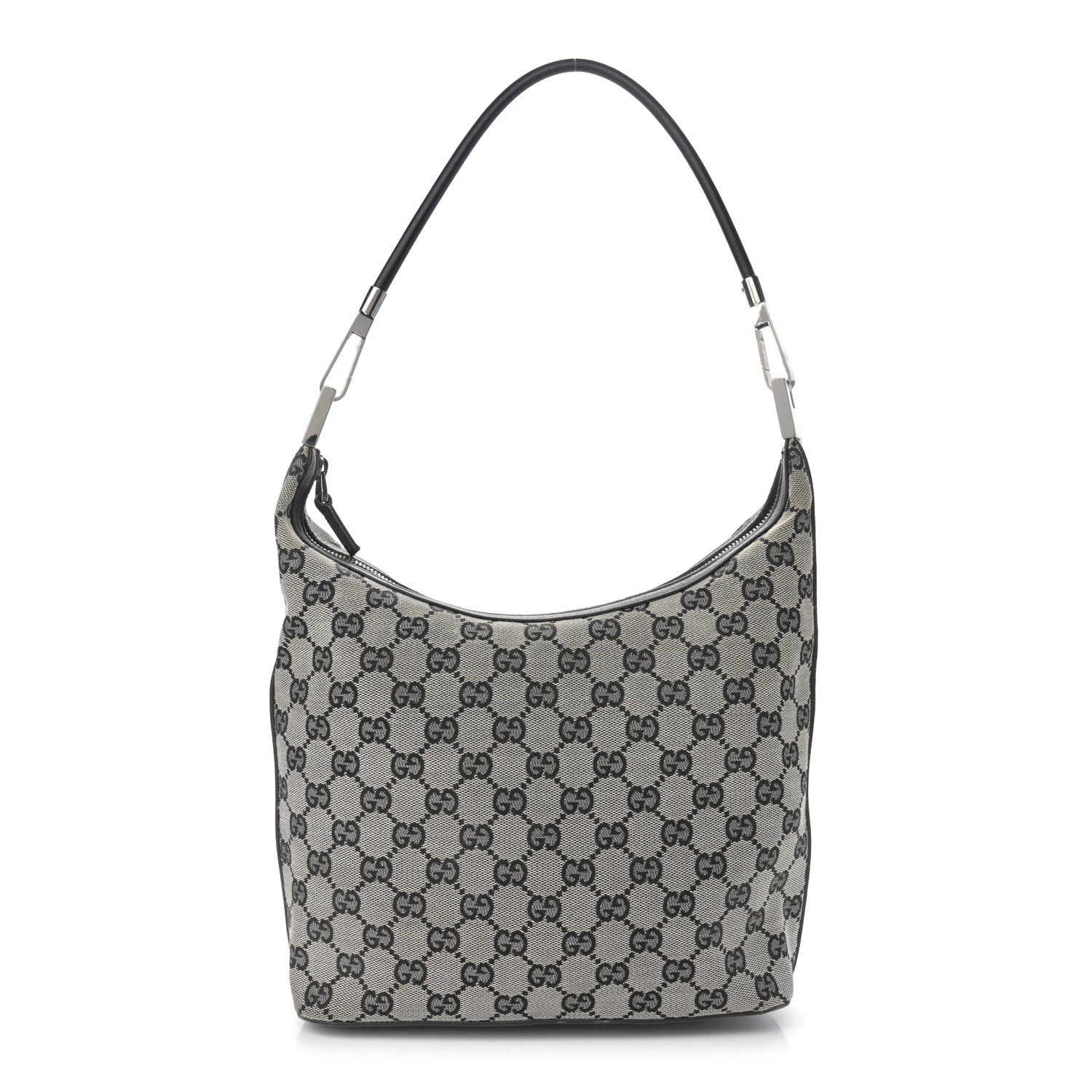 Gucci Monogram GG Small Clasp Hobo Black 1 of 10