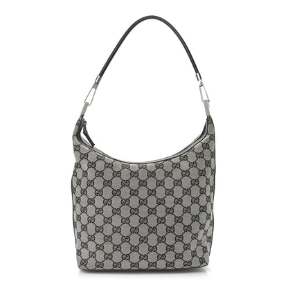 Gucci Monogram GG Small Clasp Hobo Black 1 of 10