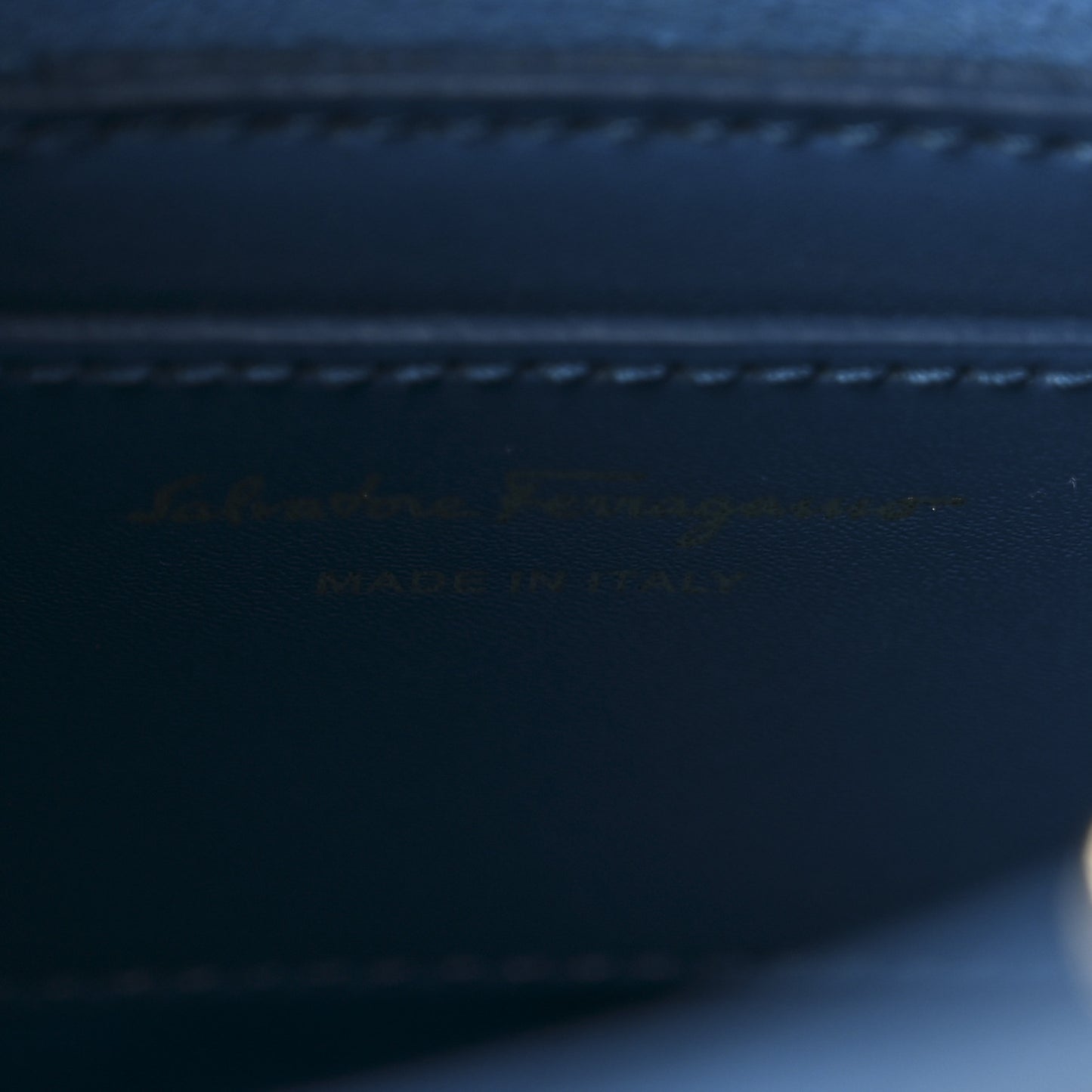Calfskin Vara Bow Bucket Bag Blue