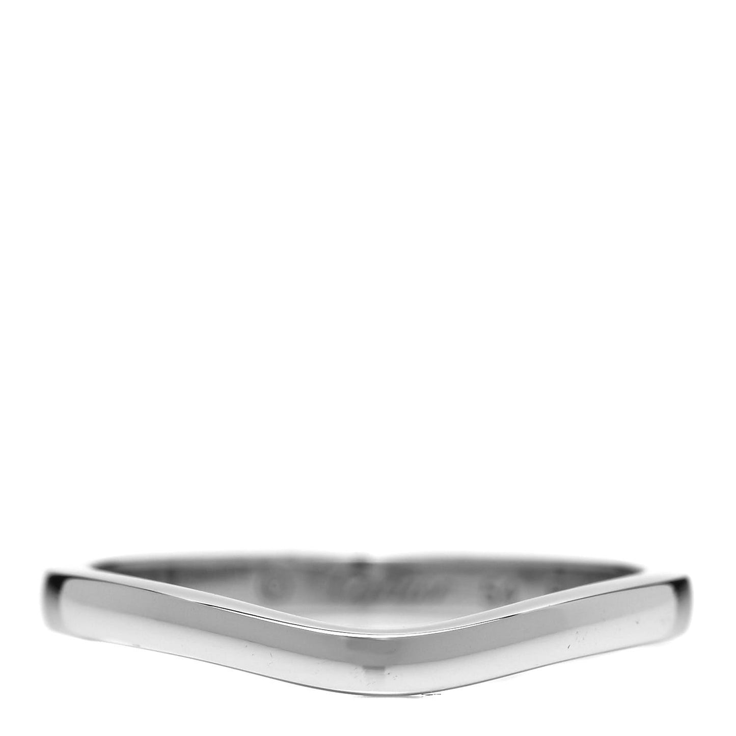 Platinum Ballerine Wedding Band Ring 54 6.75